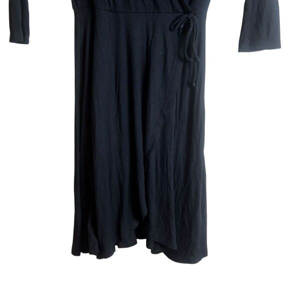 NWT! Rolla Costa Elegant Black faux Wrap Dress - Picture 6 of 7